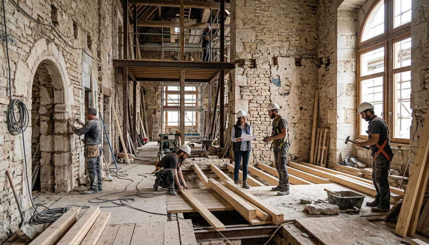 Réhabiliter un bâtiment ancien : défis et révélations d’un chantier grandeur nature